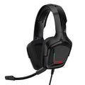 Wired over-ear gaming headset with microphone, 3.5mm plug, 2m braided cable, 40mm drivers, Black or Camouflage White