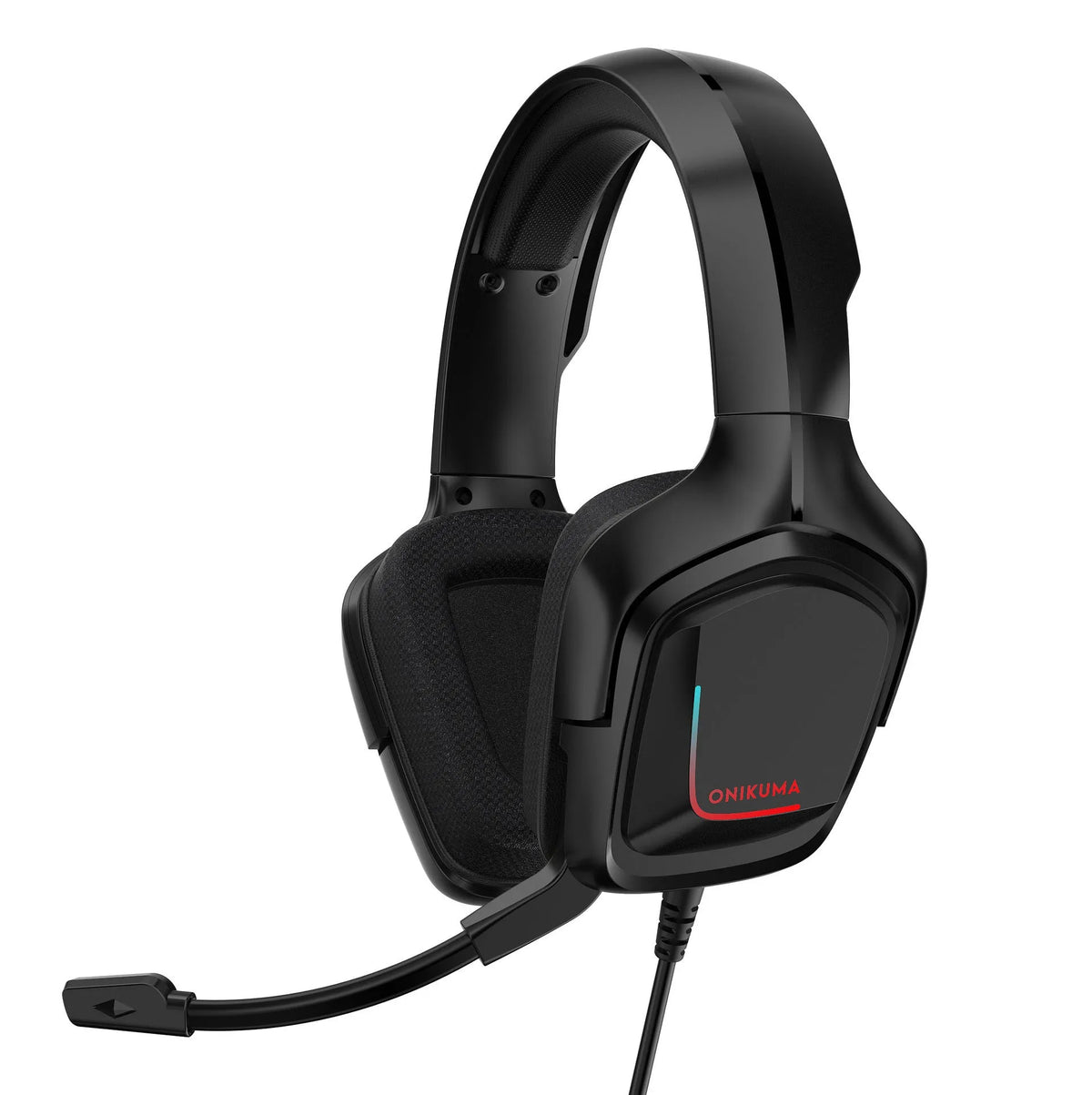 Wired over-ear gaming headset with microphone, 3.5mm plug, 2m braided cable, 40mm drivers, Black or Camouflage White