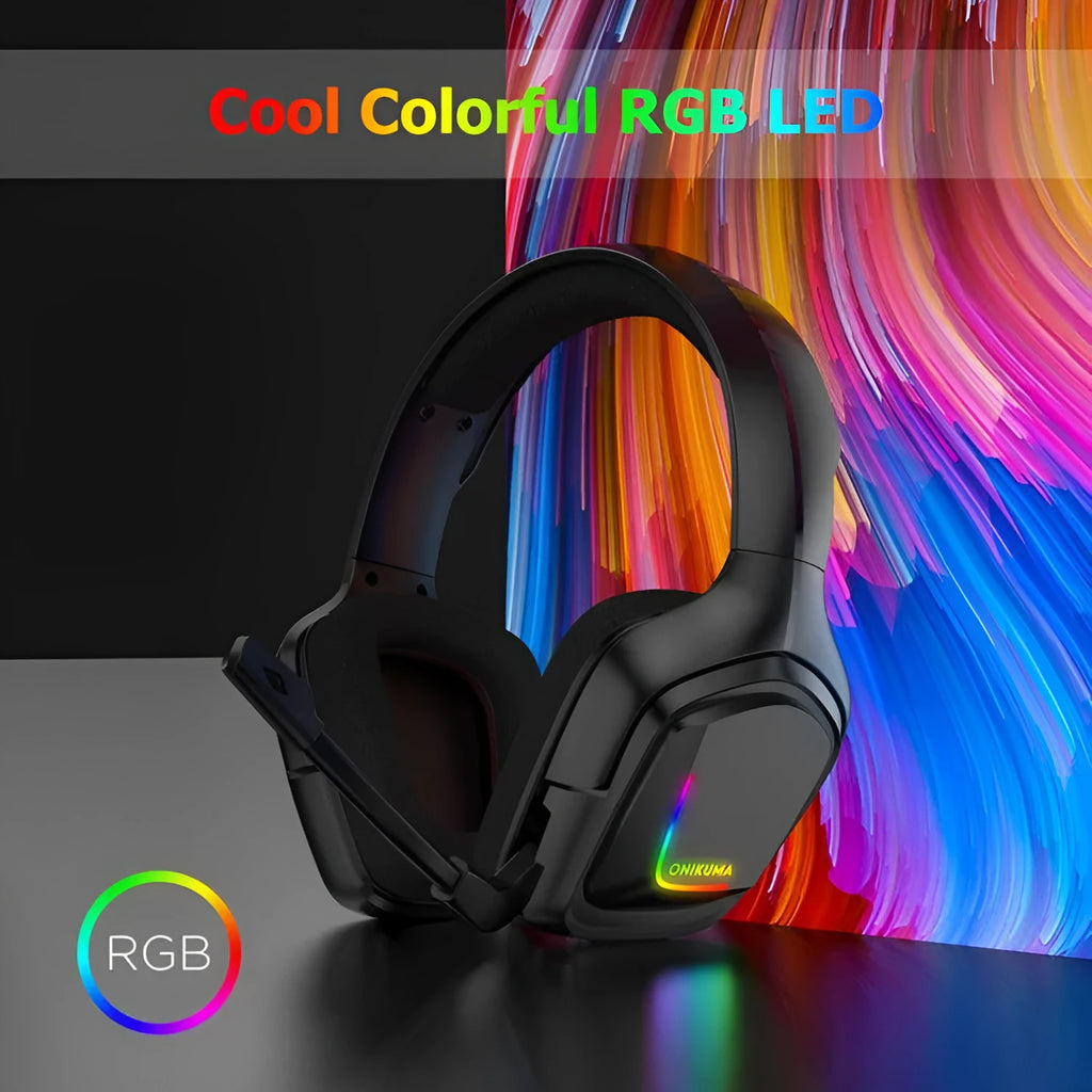 Wired over-ear gaming headset with microphone, 3.5mm plug, 2m braided cable, 40mm drivers, Black or Camouflage White