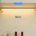 Wireless rechargeable LED strip light with hand-scanning sensor for cabinet installation