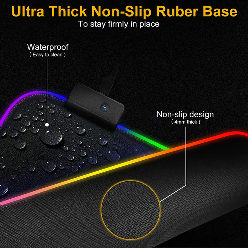 Sailor Moon non-slip desk mat with natural rubber base and fine cloth surface on a wooden desk