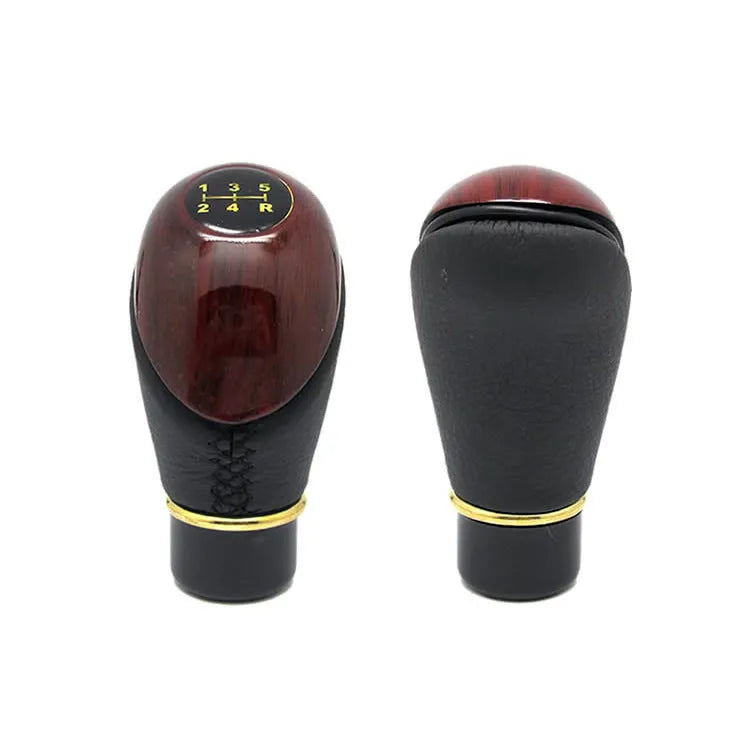 Universal 5 speed manual gear stick knob in plastic, available in beige, gray, black, fits under 10mm aperture