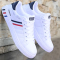 FRANZISKUS men's low-top flat-heel casual shoes in black white black white grey colour options