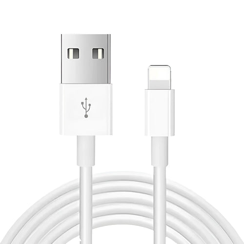 White 20W USB-C fast charger and 1 metre cable for iPhone and iPad.