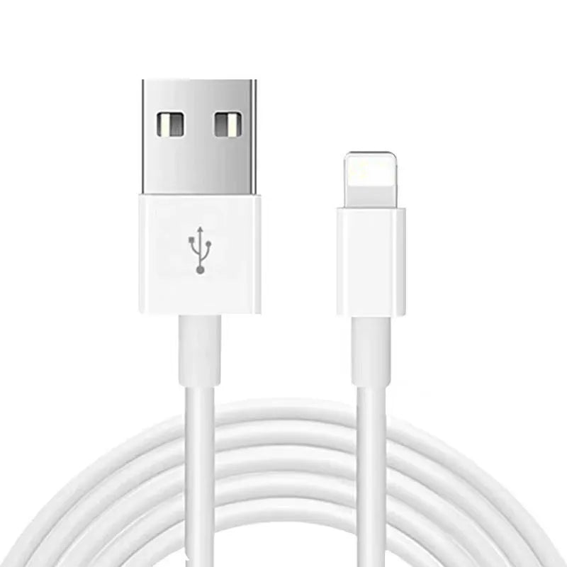 White 20W USB-C fast charger and 1 metre cable for iPhone and iPad.