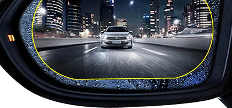 Two pieces of Che Youmeng car rearview mirror rainproof film, PET, 100mm x 145mm, waterproof and anti-fog, for GM vehicles