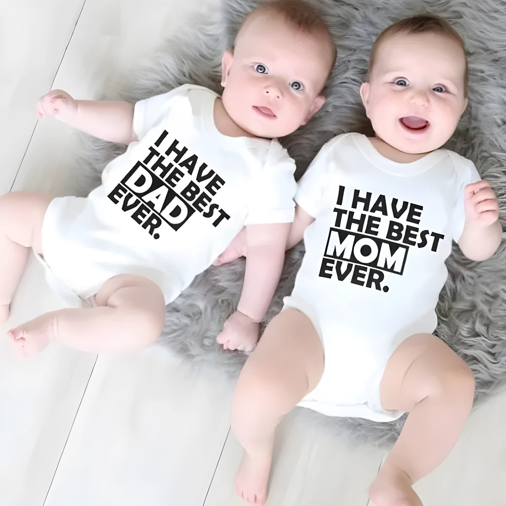 Newborn baby romper in cotton for summer, thin layer, two colour options A and B, sizes 0-24 months