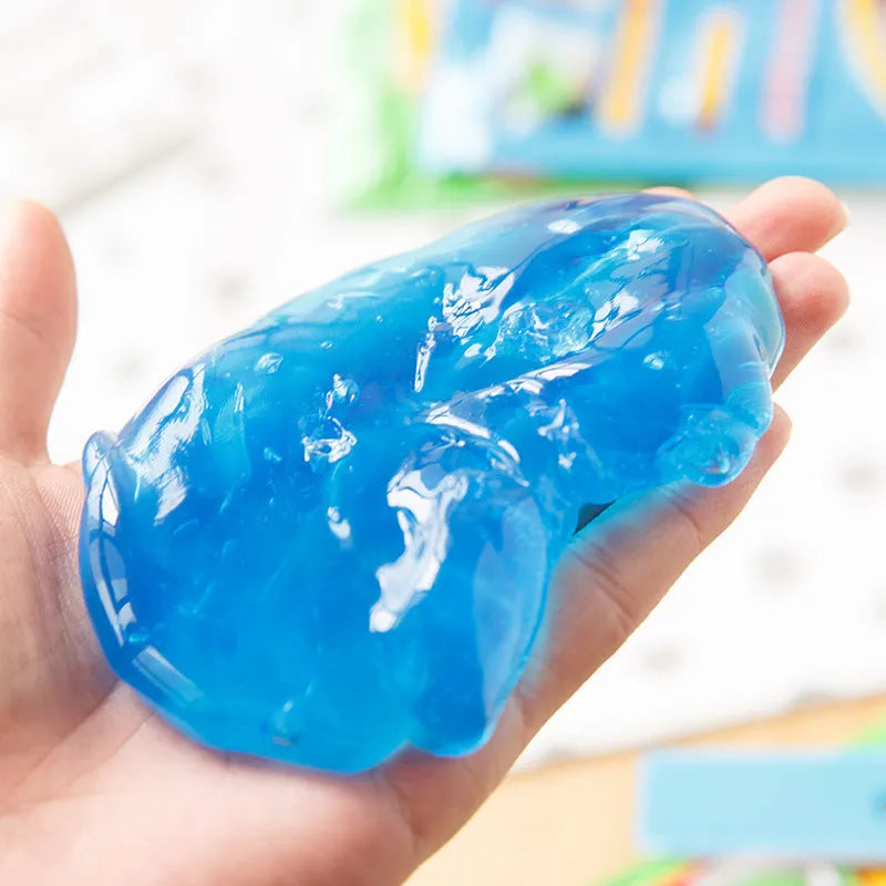 Soft rubber car cleaning gel putty in red, yellow, blue, or green, 160g or 200g, for interior dust removal