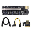 Riser Card 009s Plus PCI-E PCI Express 16X to 1X USB 3.0 extender 60cm cable black colour