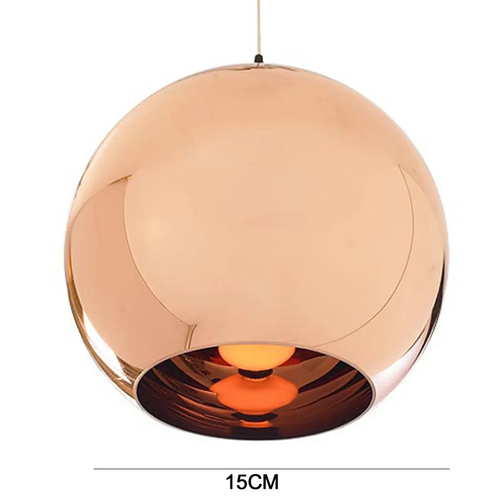 Electroplated glass fishing line chandelier with adjustable suspension in bronze, gold, or silver finish options