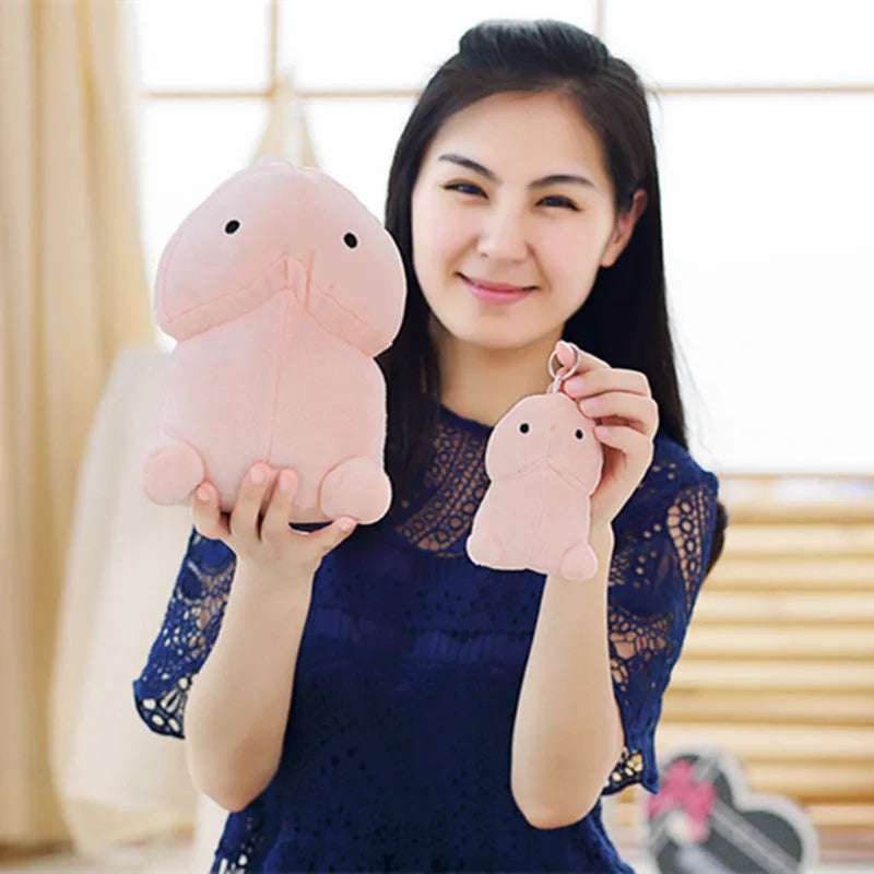 Pray For Xiao Ding spoof squeaking plush doll in super soft short plush, 10cm to 50cm size options