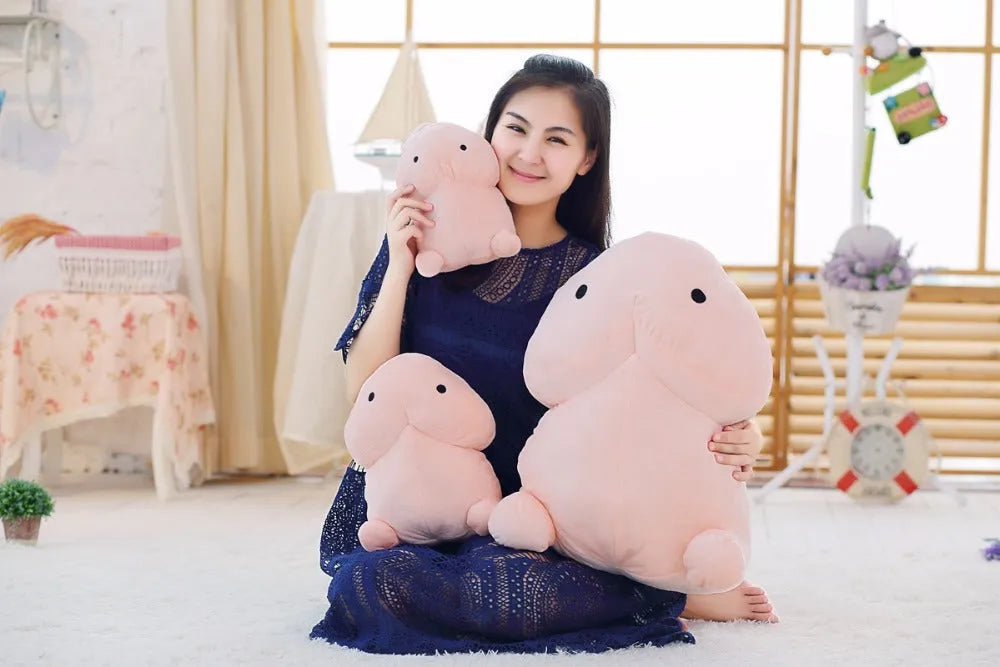 Pray For Xiao Ding spoof squeaking plush doll in super soft short plush, 10cm to 50cm size options