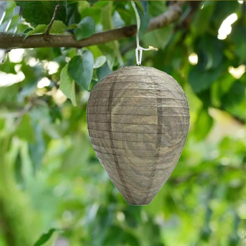 22x28cm beehive lantern with hexagonal honeycomb paper and wire construction
