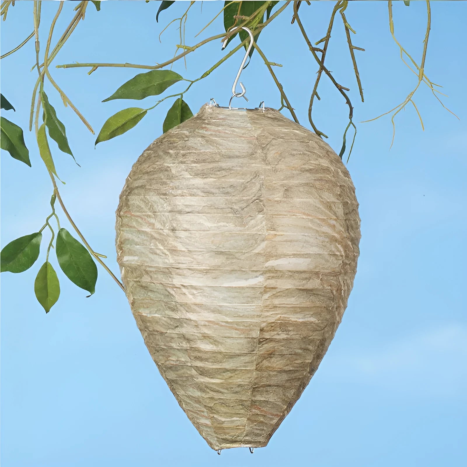 22x28cm beehive lantern with hexagonal honeycomb paper and wire construction