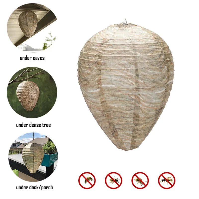 22x28cm beehive lantern with hexagonal honeycomb paper and wire construction
