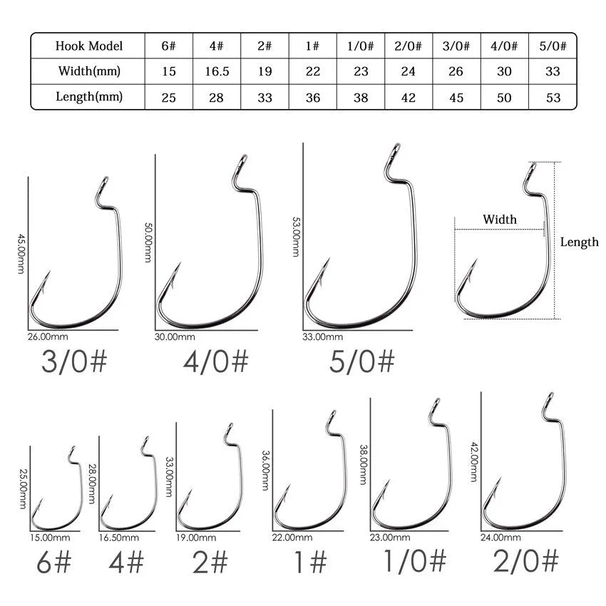 High carbon steel narrow wide belly crank fish hook with barbs for grouper sea fishing