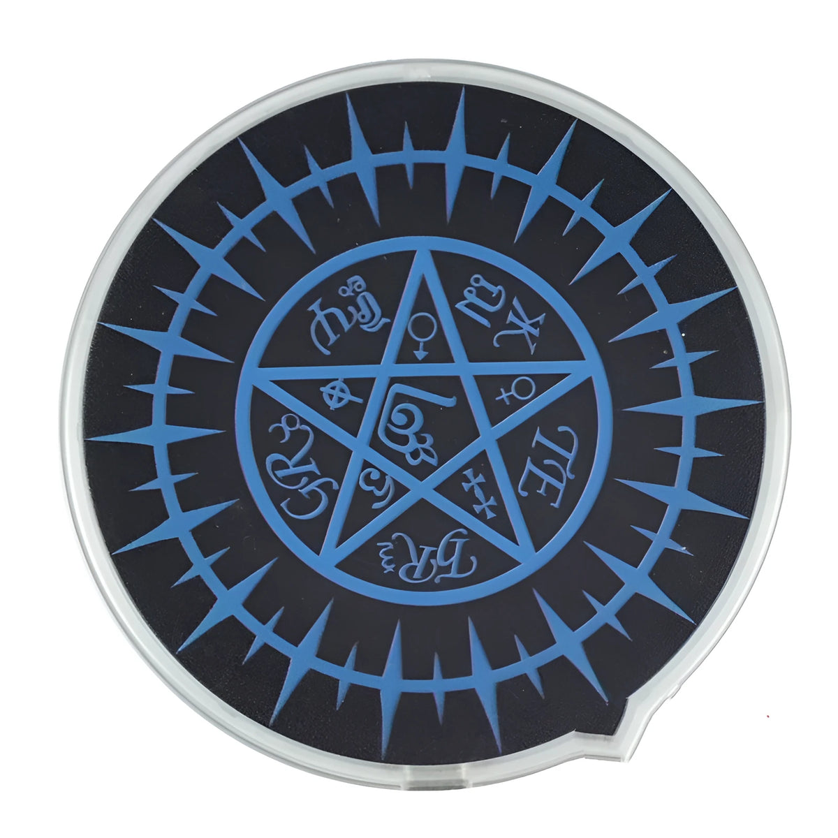 15W Fast Magic Array Wireless Charger in blue with Type-C cable and indicator light