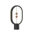 Mini magnetic switch USB LED table lamp with floating beads, plastic shade, 55x140x250mm