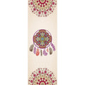 Printed yoga mat drape towel in superfine fibre 185x65cm for sweat absorption and non-slip grip