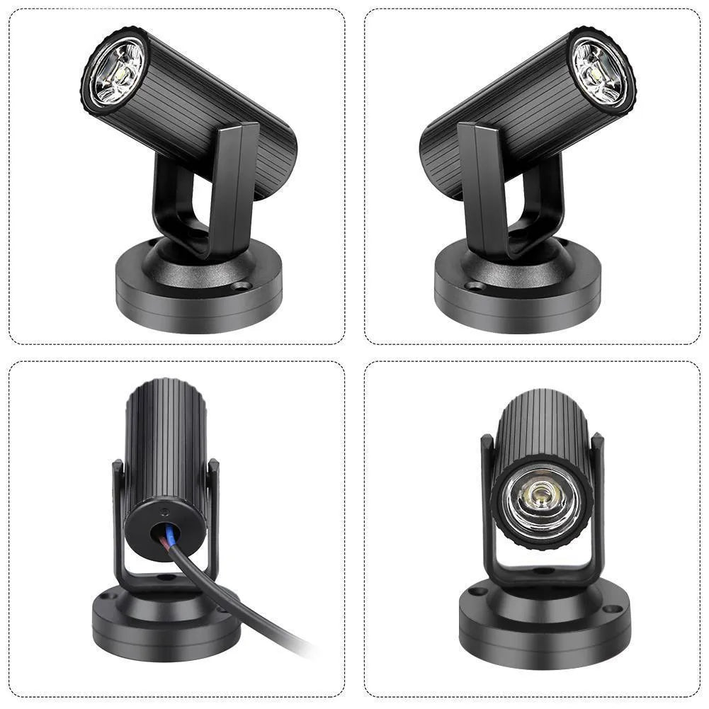 Black 1W RGBW LED stage pinspot beam spotlight for professional event lighting