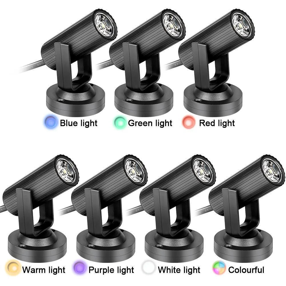 Black 1W RGBW LED stage pinspot beam spotlight for professional event lighting