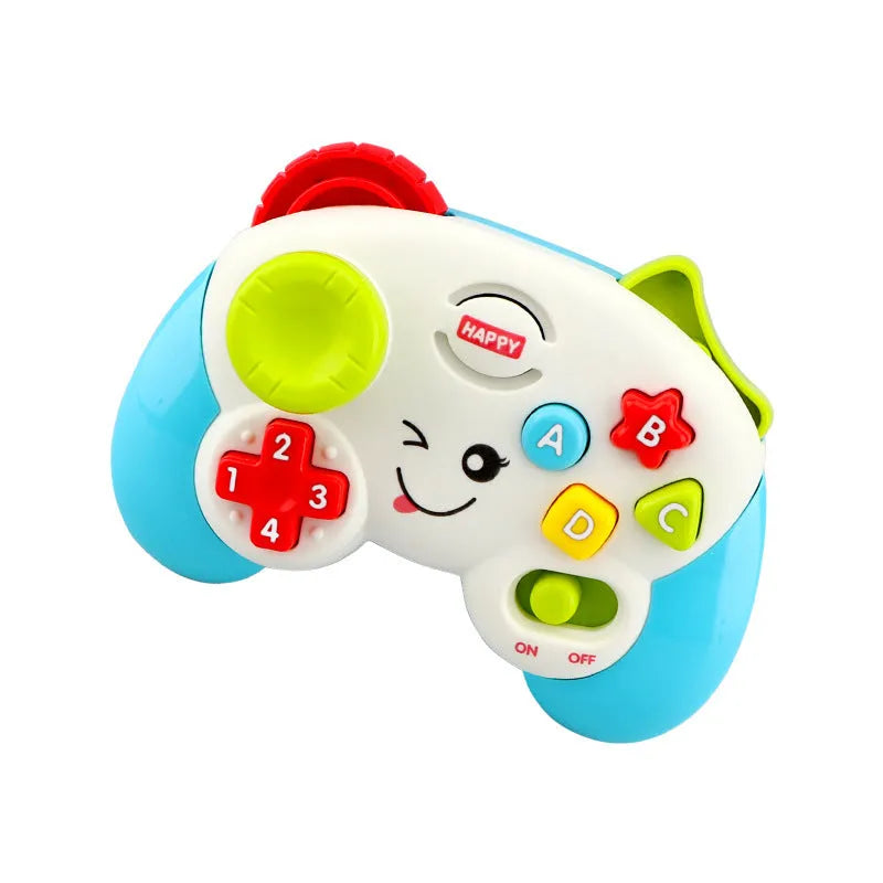 Kids electronic learning controller toy with music, lights, ABC buttons and joystick in plastic for small hands