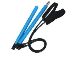 Multifunctional Pilates bar with NBR foam grip and stainless steel tube in purple, blue, or rose red