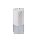 Blue columnar USB desktop humidifier with 1-litre water tank on wooden table
