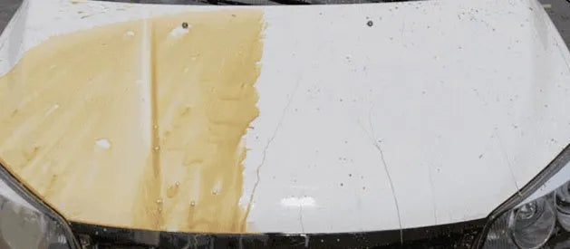 Solid car wax coating in a box for white car paint, 200g, natural palm wax formula for gloss repair and UV protection