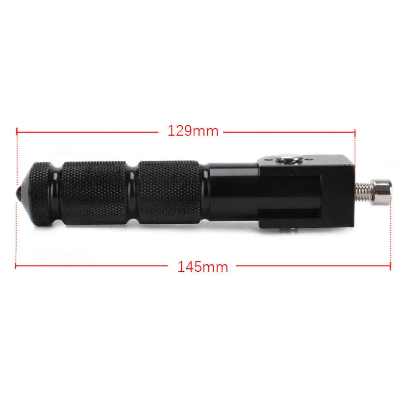 2pcs universal motorcycle passenger footpegs anti-slip rear pedal black by SEPPEDPARK