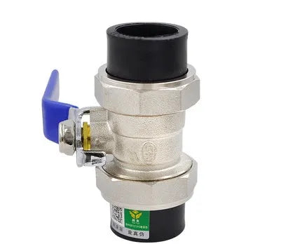 All-plastic PVC ball valve globe valve with steel core reinforcement and 20mm female thread ports