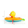 Yellow plastic wind-up swimming bath toy for children's water play