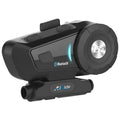 Multifunctional motorcycle Bluetooth intercom headset with 500 metre range and stereo speakers