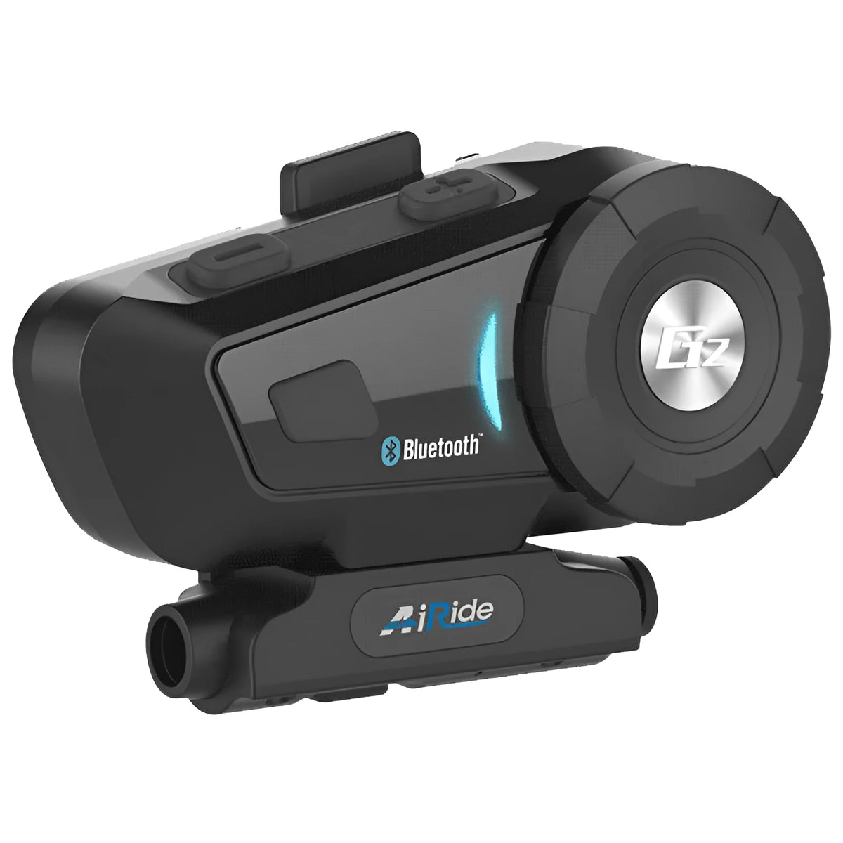 Multifunctional motorcycle Bluetooth intercom headset with 500 metre range and stereo speakers