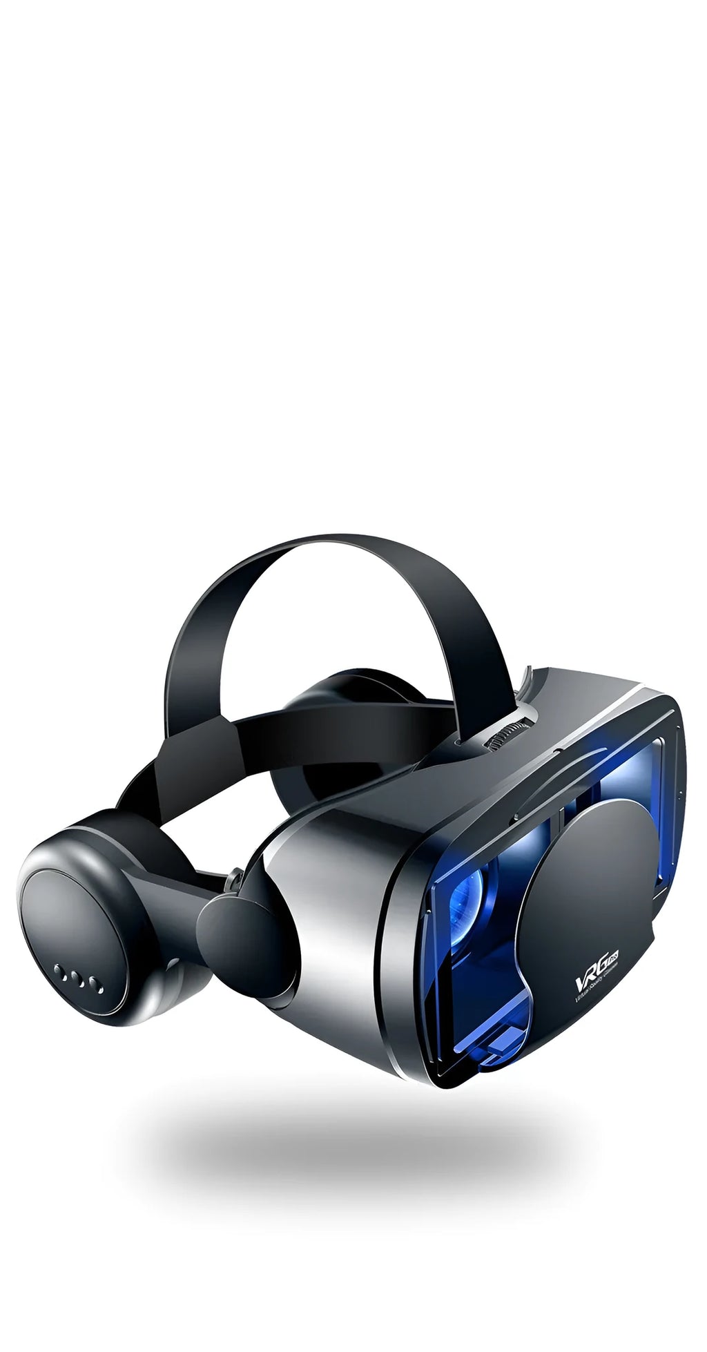 VRGPRO+ all-in-one mobile phone 3D cinema VR glasses with blue lens and ABS head-mounted design