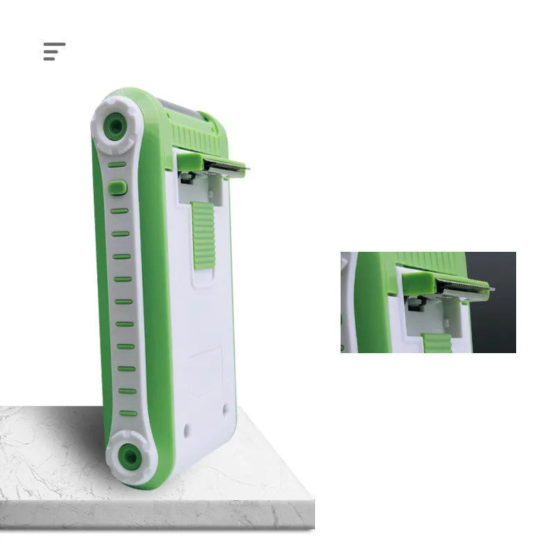 L2 model electric shaver with a black reciprocating head and double-layer net on an ABS plastic body.