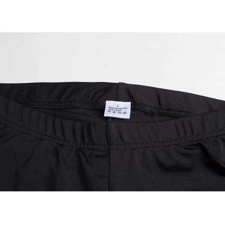 Men's black quick-dry cycling shorts with silicone padded insert for long distance riding