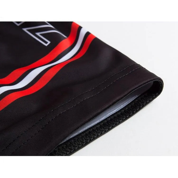 Men's black quick-dry cycling shorts with silicone padded insert for long distance riding