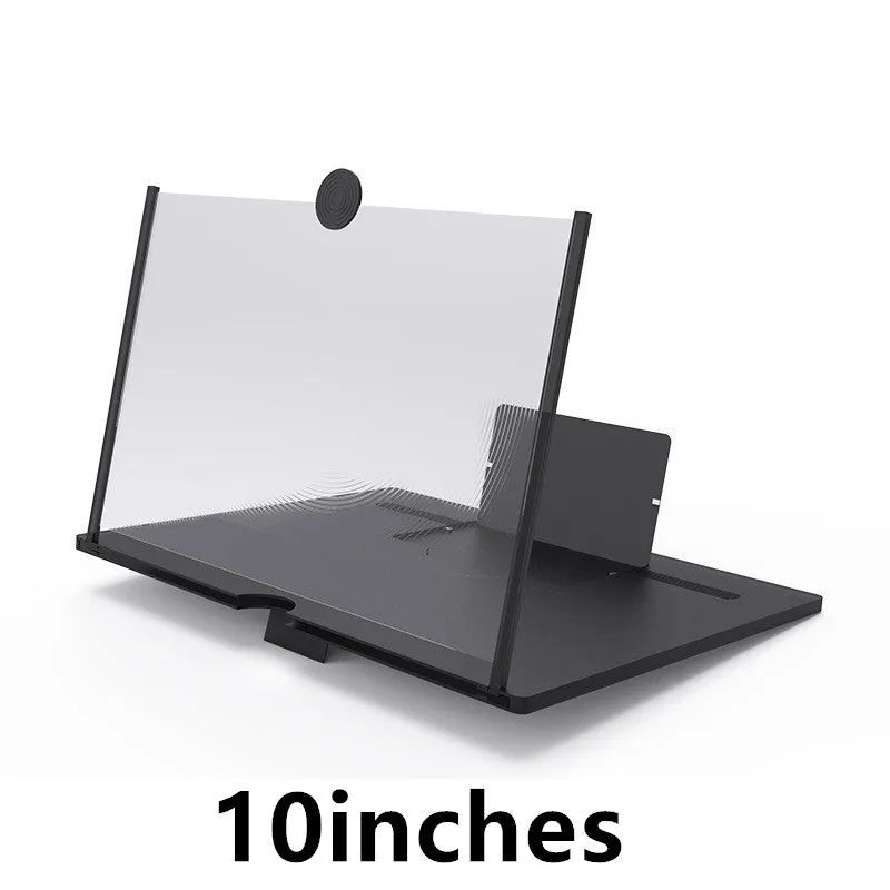 12-inch wooden and acrylic folding screen amplifier bracket for mobile phones and tablets.