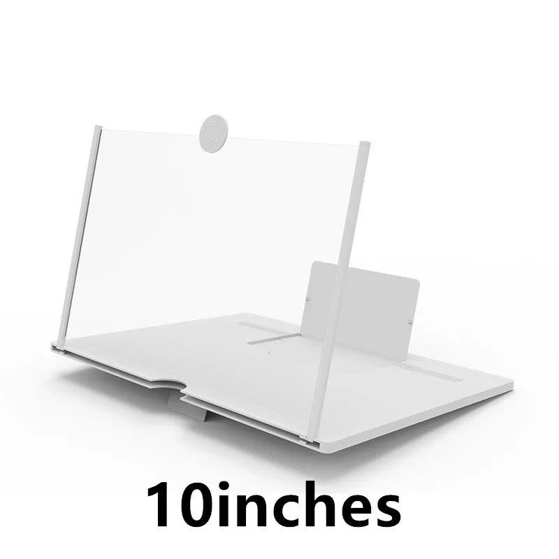 12-inch wooden and acrylic folding screen amplifier bracket for mobile phones and tablets.
