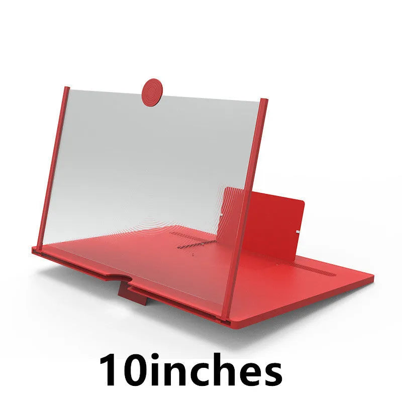 12-inch wooden and acrylic folding screen amplifier bracket for mobile phones and tablets.