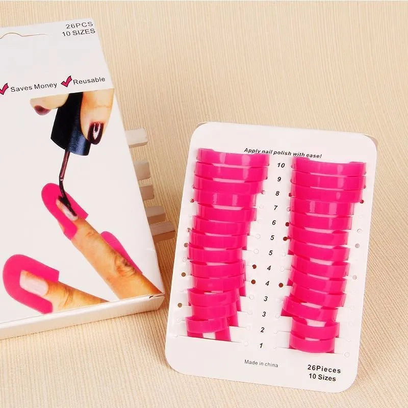 26-piece nail art overflow clip set, 33g, 15 x 8.7 x 2.3 cm, colour box or simple bag