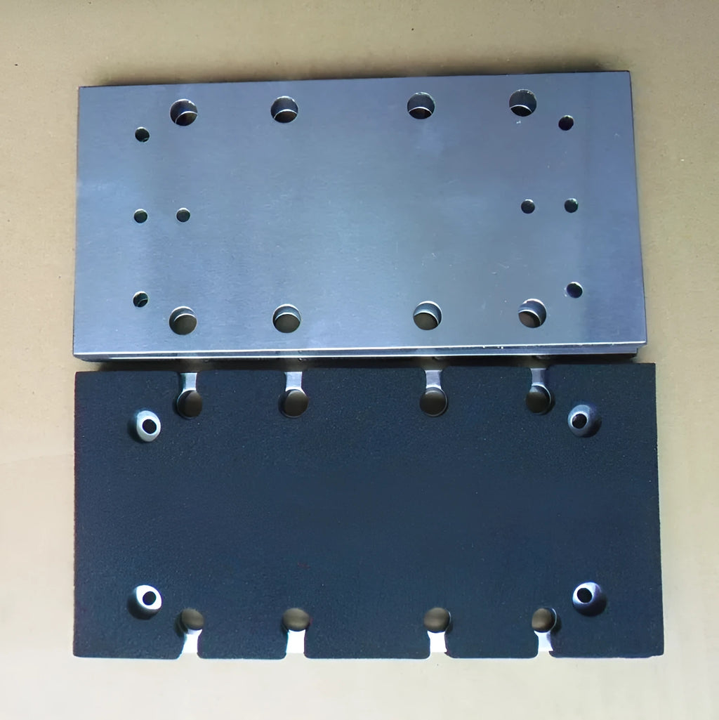 Mutian BO3700 BO3710 sander replacement rubber pad and aluminium plate set in blue