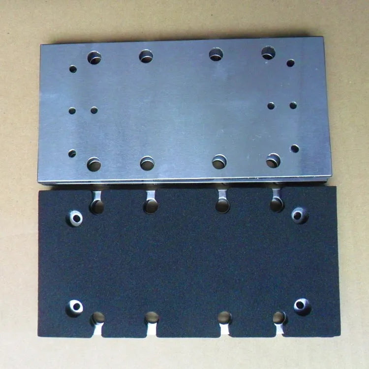 Mutian BO3700 BO3710 sander replacement rubber pad and aluminium plate set in blue