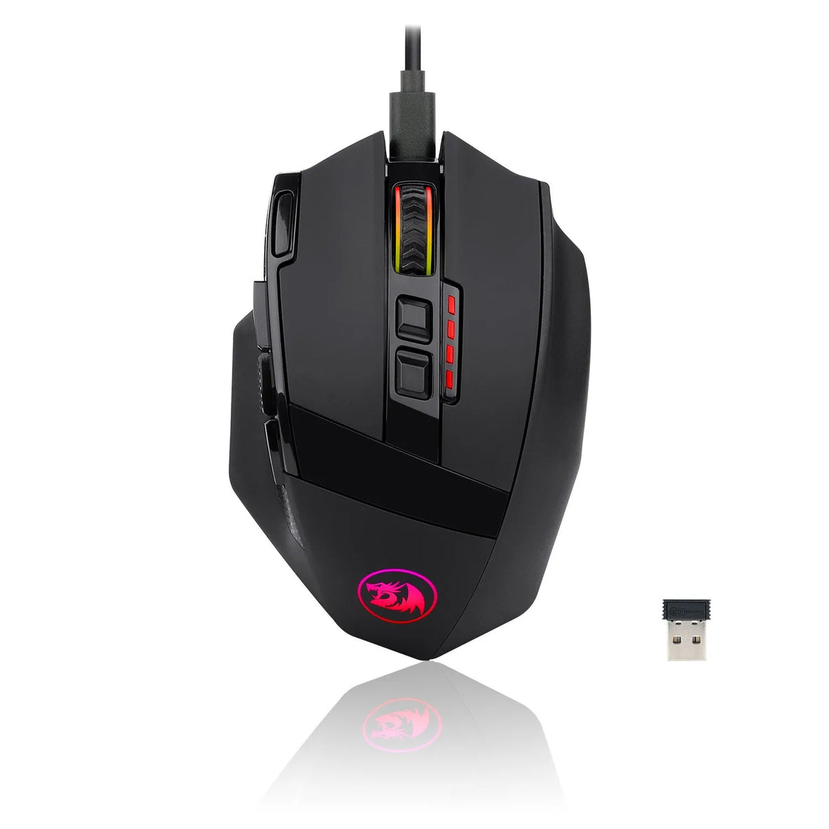 Redragon M801P Mammoth gaming mouse with wired and wireless modes for PC gaming