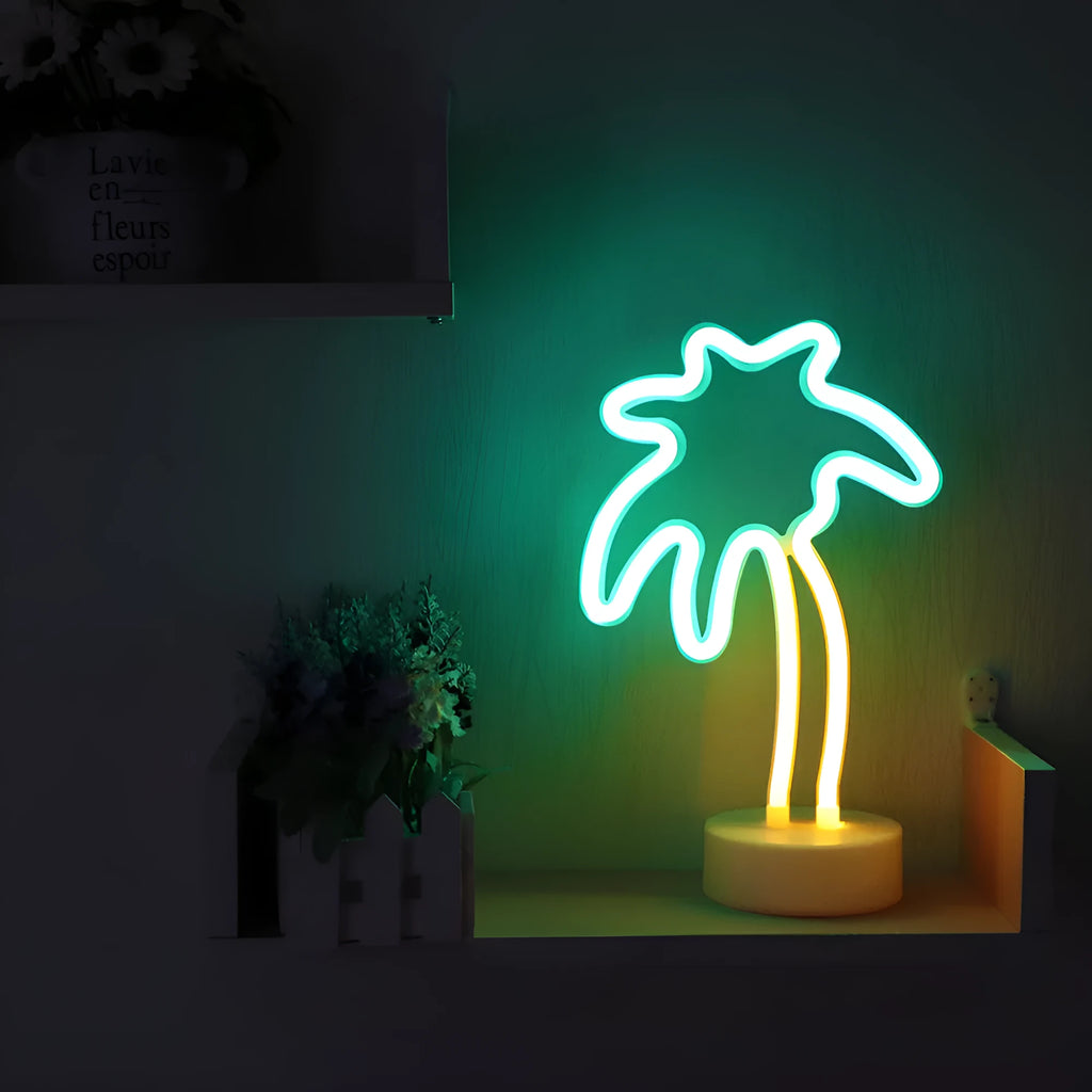 Green neon light sign with USB or battery power option for proposal arrangement and romantic confession displays