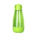 Portable pet food and water cup in ABS and PET, 83x83x203mm, shown in Macaron Powder and Avocado Green styles