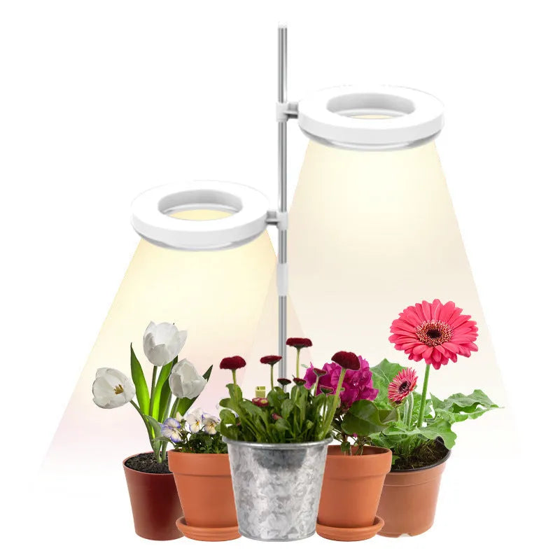 Full spectrum plant growth lamp for desk use with PC shell and 160x29mm dimensions