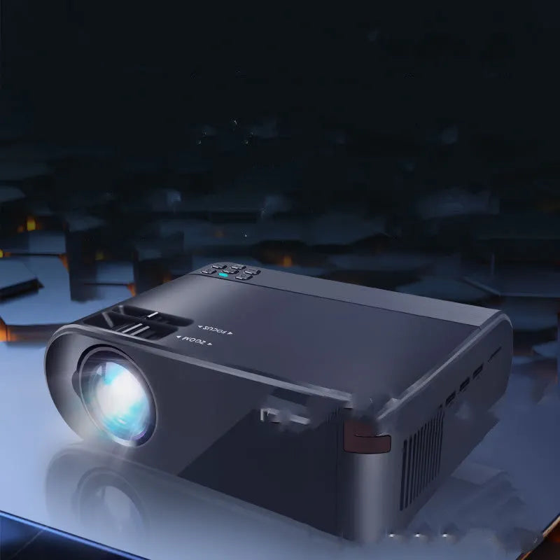 Portable Android WiFi projector with 8K lens for wireless mobile phone screen mirroring