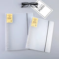 A5 26-hole loose-leaf binder notebook with PP matte cover and horizontal ruled paper